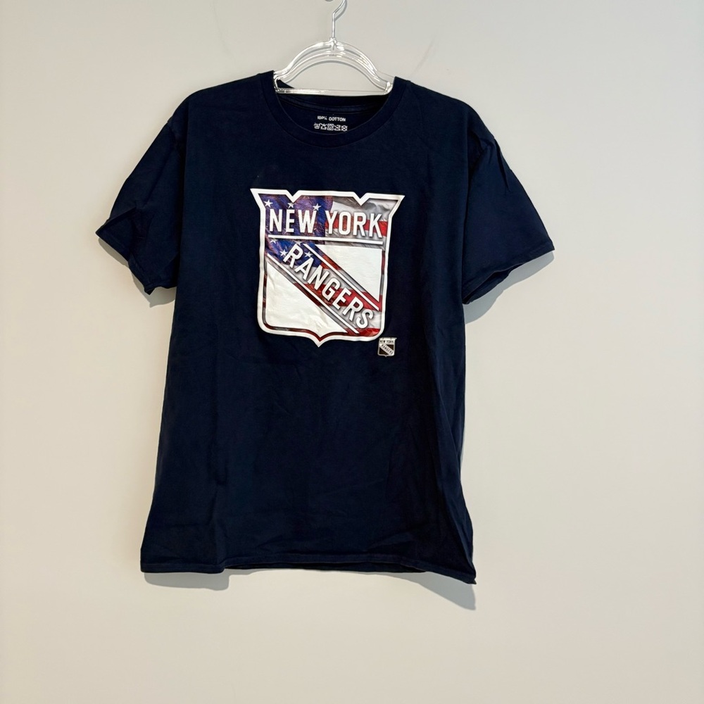 New York Rangers Banner Wave zibanejad 93 T-Shirt‎ navy blue men’s size large